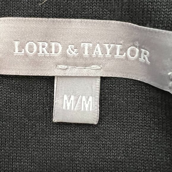 Lord & Taylor Black Velvet Zip-Front Jacket - Size M - Cozy Chic! - Picture 4 of 11